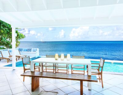 Splendid waterfront villa 4 bedroom 4 baths private pool overlooking the Caribbean sunset also available for weekly rental - amazing investment